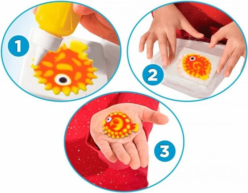 Set kreativ Aqua Gelz Simba, 7 ngjyra, 4 forma, multicolor