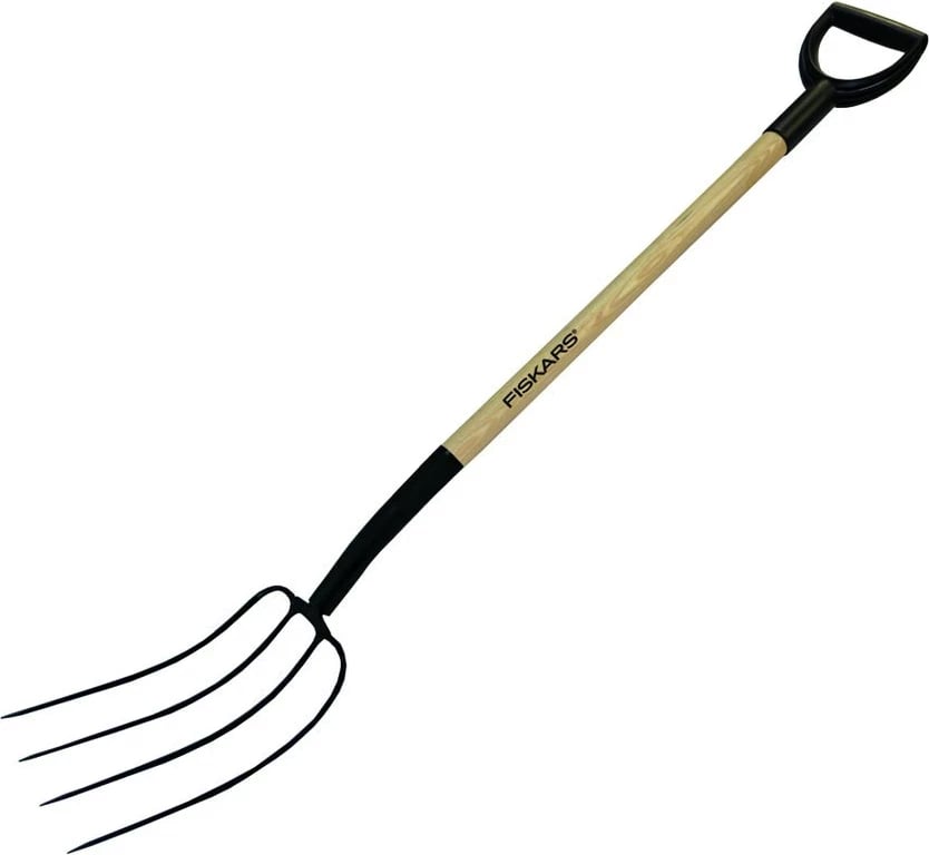 Pirun kopshti Fiskars 250, 4 dhëmbë, bisht druri
