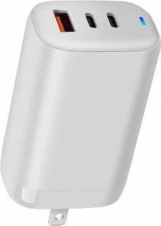 Karikues Acer GaN 65W, 3 porta (2x Type-C, 1x Type-A), i bardhë