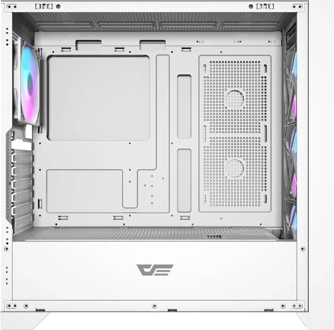 Kasë Darkflash DRX90 Glass, Mid Tower, ATX, me xham të temperuar, e bardhë