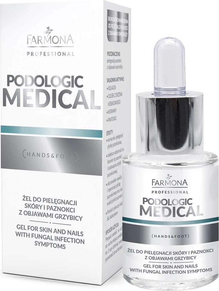 Xhel për lëkurë dhe thonj Farmona Professional Podologic Medical Gel për femra, 15ml
