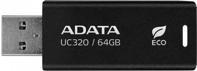 Pendrive Adata UC320 64GB, USB 3.2 Gen 1, e zezë