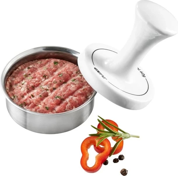 Shtypës hamburgerësh GEFU SPARK i vogël, Porcelan, Bardhë