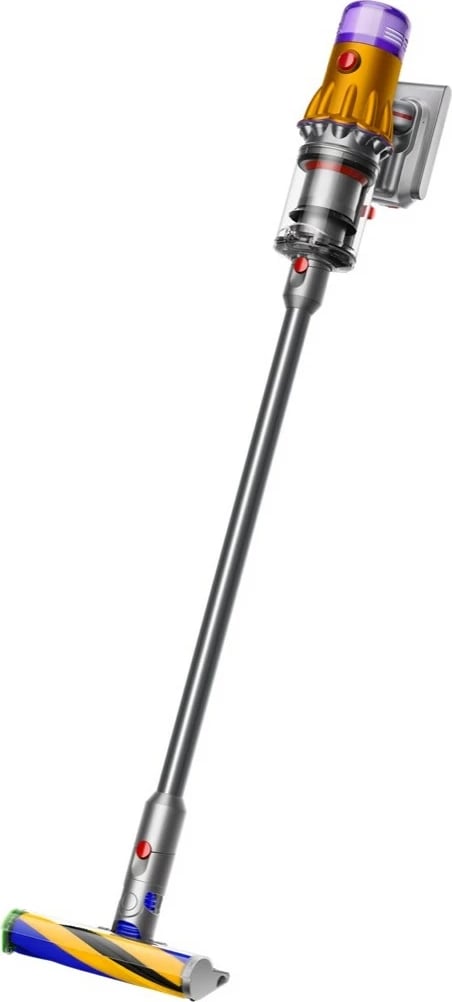 Fshesë me korrent Dyson V12 Detect Slim Absolute, 0.35 L, LCD, Nickel, Yellow
