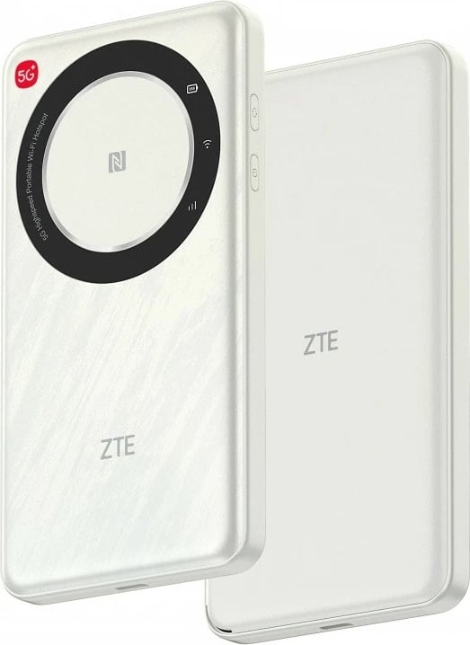 Ruter mobil 5G ZTE U30 Air Wi‑Fi dual-band 2.4/5 GHz 867 Mb/s NFC USB‑C bateri 4500 mAh i bardhë