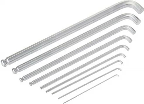 Set çelësash L Wera 950/9 Hex-Plus, kromuar