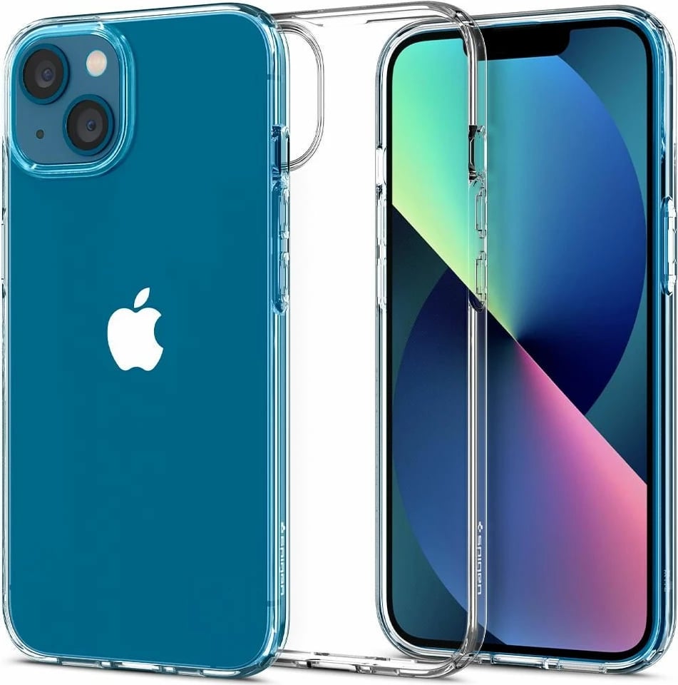 Mbështjellës Spigen Liquid Crystal për iPhone 13, Transparent