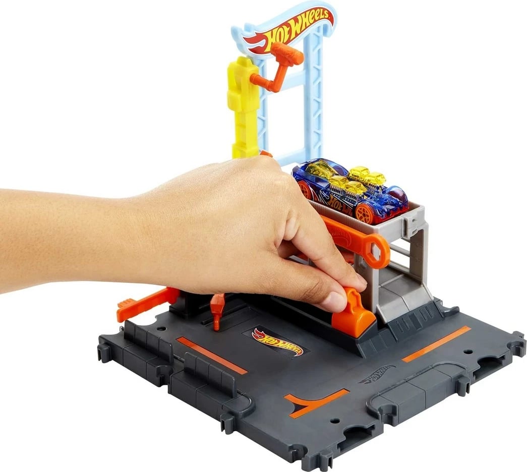 Set lojërash Hot Wheels City Downtown Tune Up Shop, MATTEL, Multi
