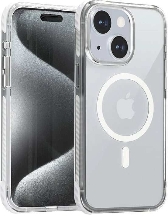 Mbështjellës Aukey PC-TM11A për iPhone 15, transparent, me MagSafe
