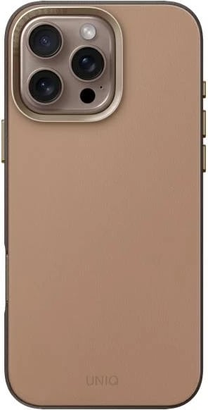 Mbështjellës UNIQ Lyden DS për iPhone 16 Pro 6.3", Magclick, kafe-gri