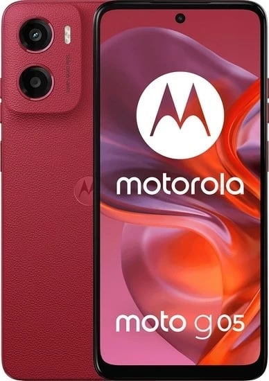 Celular Motorola Moto G05 4/128GB Dual SIM Plum Red