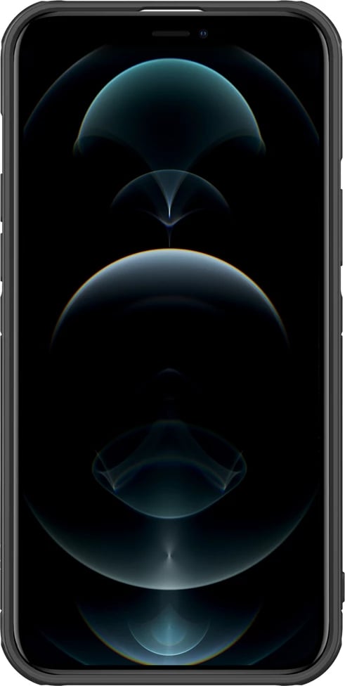 Mbështjellës Nillkin Cyclops Case për iPhone 13 Pro Max, me kapak kamere dhe mbajtëse, i zi