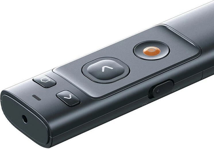 Telekomandë prezantimi Baseus Orange Dot me tregues lazer, USB/USB-C, Gri