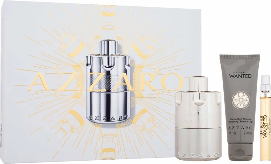 Set Eau de Parfum për meshkuj Azzaro, 100ml + 10ml + Shower Gel 75ml