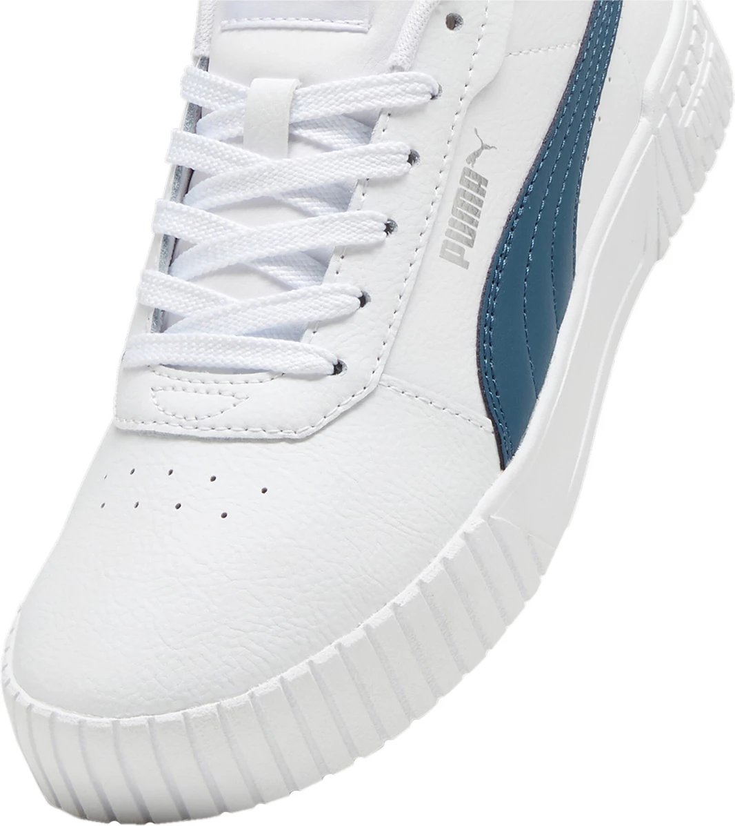 Këpucë për femra Puma, të bardha-blu