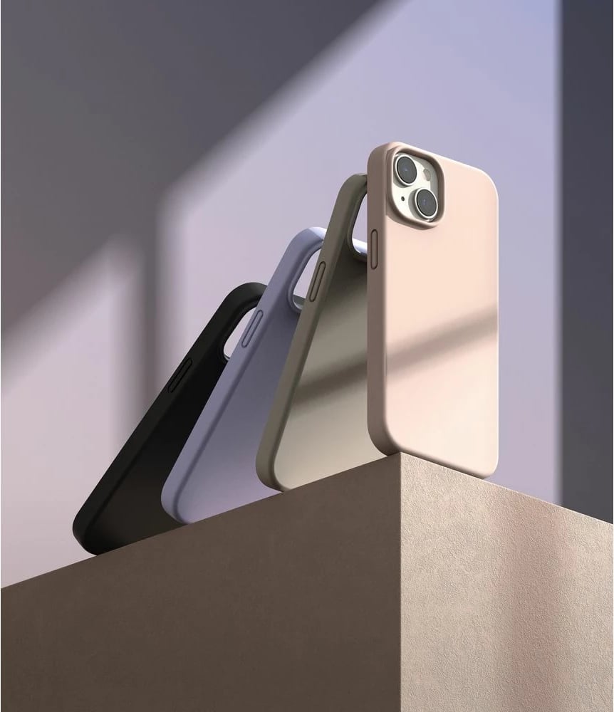 Mbështjellës Ringke për iPhone 14 Plus 6.7", silikon, gri