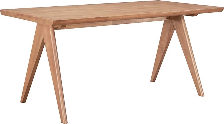 Tavolinë me karrige Winslow set 5 copë dru gome ngjyrë arre e lehtë 160x85x75cm