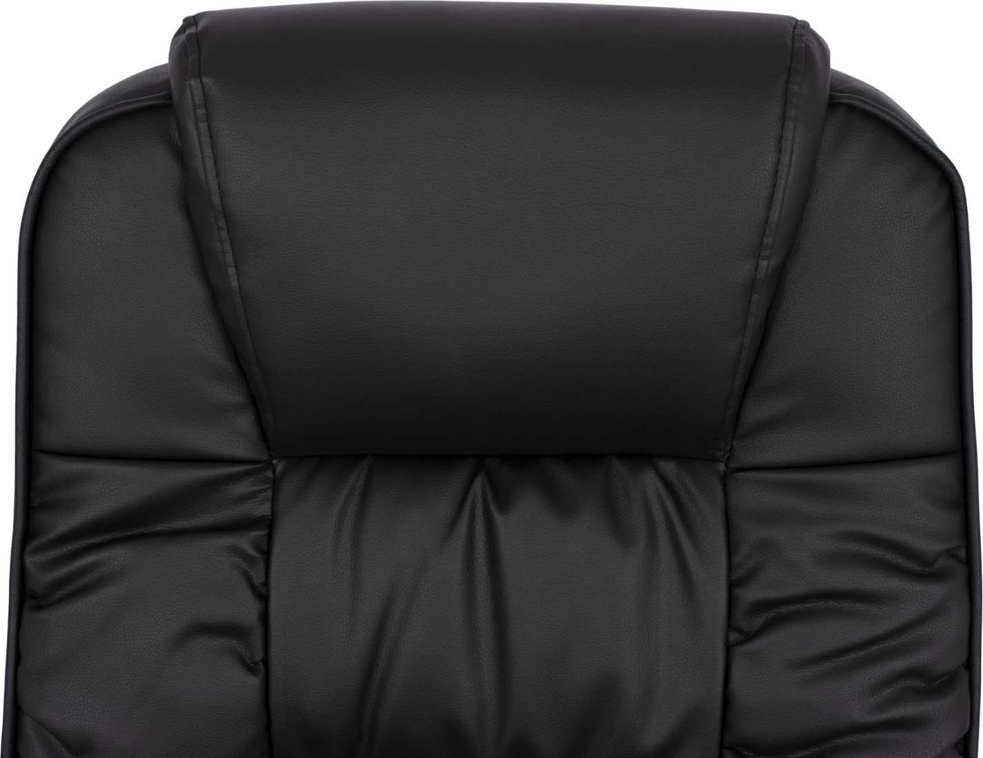 Karrige zyre ekzekutive FH1112, ngjyrë e zezë PU, bazë kromi, 63x67x113 cm