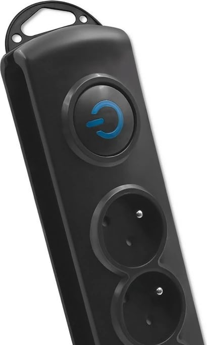 Prizë mbrojtëse Qoltec 50114 me 8 dalje, 3m, e zezë
