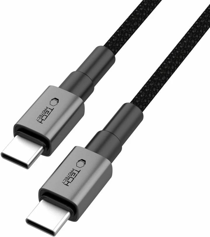 Kabllo USB-C Tech-Protect UltraBoost DNA, 100cm, 100W, Gri
