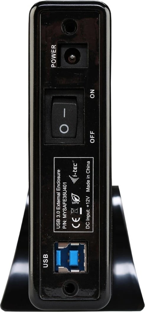 Kasë e jashtme i-tec MYSAFE35U401 për HDD/SSD 3.5", USB 3.0, Alumini, e zezë