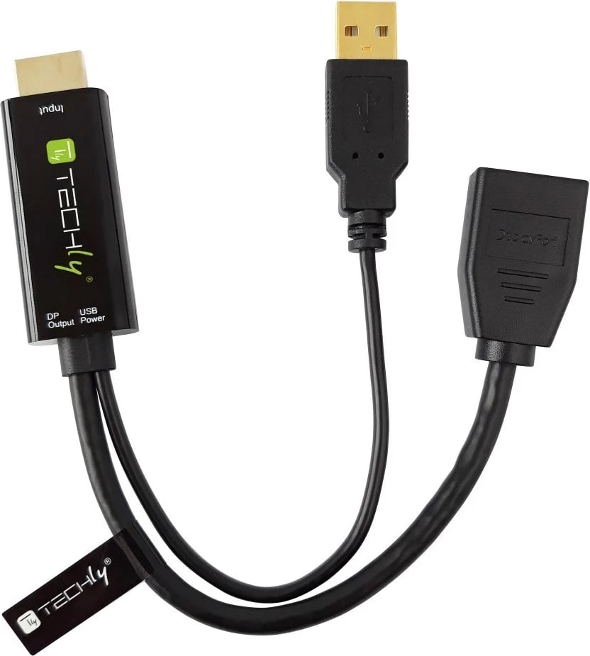 Konvertues video Techly ICOC HDMI-DP12A, 4096 x 2160 piksel, i zi