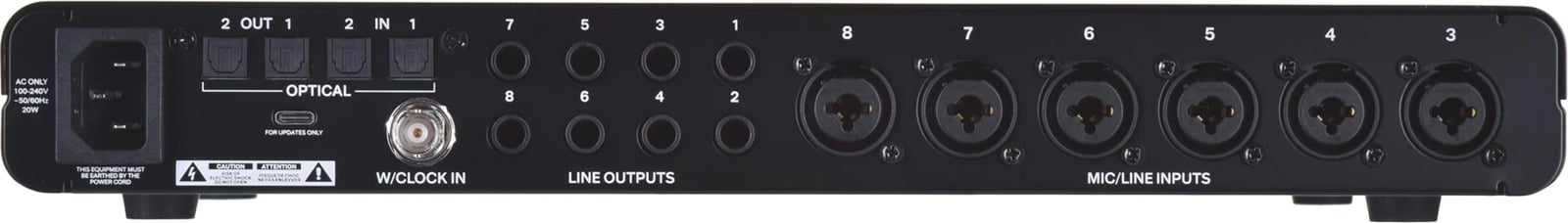 Preamplifikator Audient EVO SP8, 8-kanalësh, i zi