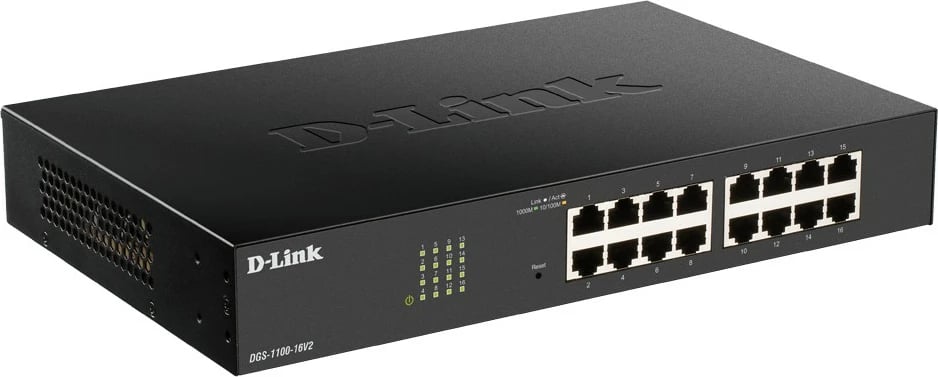 Switch D-Link DGS-1100-16V2, Managed, L2, Gigabit Ethernet, Rack mounting