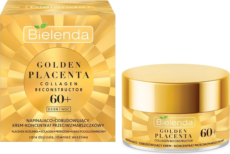 Krem për fytyrë për femra Bielenda Golden Placenta 60+ Firming and Rebuilding Anti-Wrinkle Concentrate, 50ml