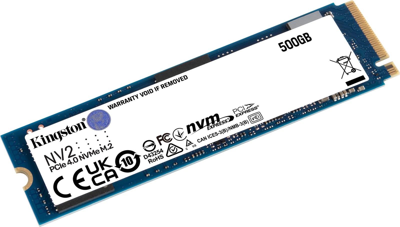 SSD Kingston NV2 500GB, M.2 2280, PCIe 4.0