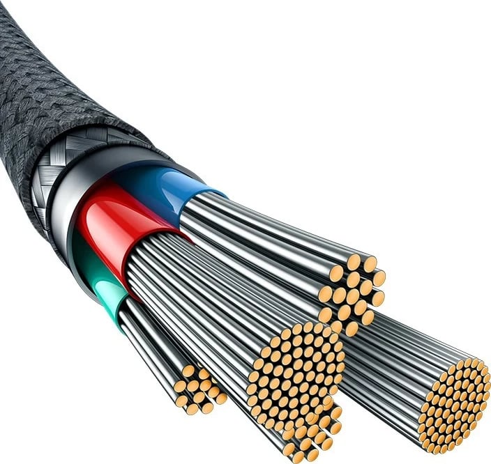 Kabllo Baseus Unbreakable USB C në iP, 2 m, 20 W, E zezë