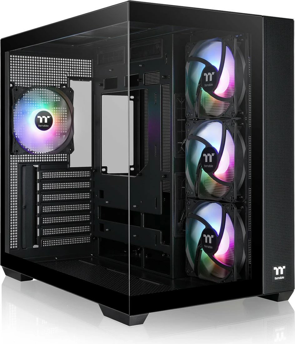 Kasë Thermaltake View 380 TG ARGB, Midi Tower, e zezë