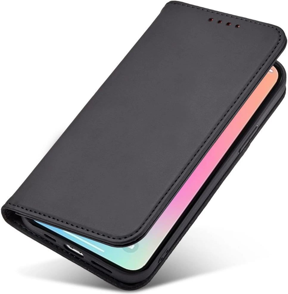 Mbështjellës Hurtel Magnet Card Case për iPhone 14, portofol, mbajtës, e zezë