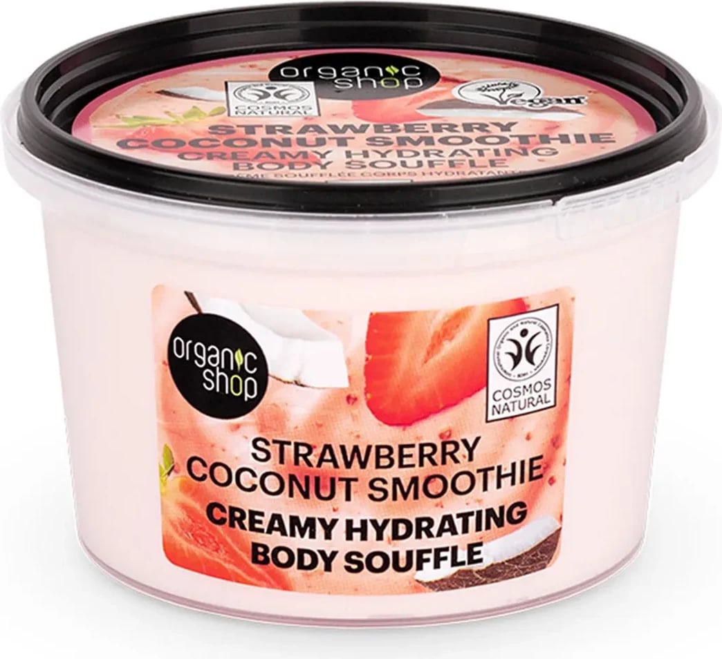 Krem trupi unisex Organic Shop Strawberry Coconut Smoothie 250ml
