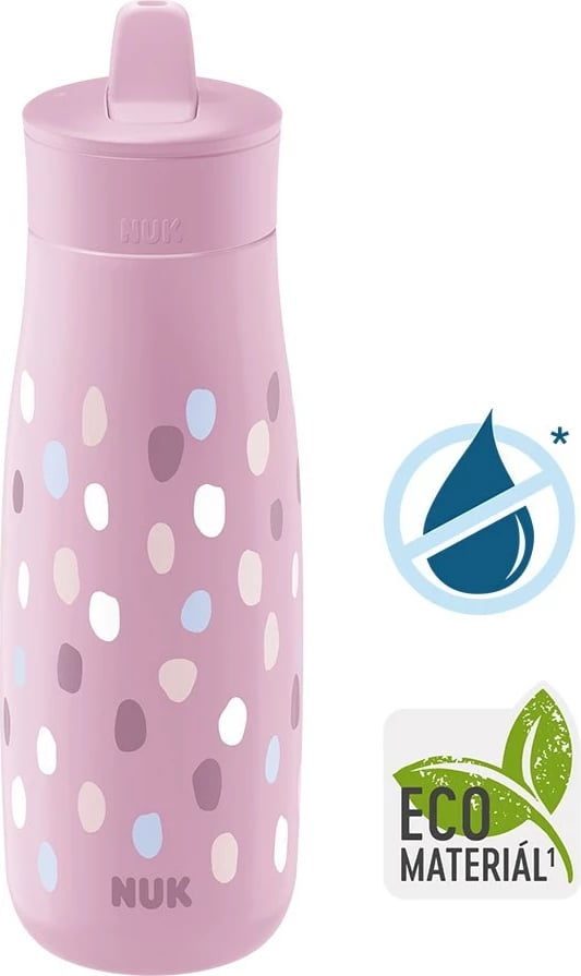 Shishe fëmijësh NUK Mini-Me Flip 2-në-1 450 ml rozë