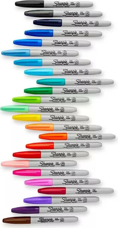 Marker Sharpie Fein Rundspitze 12 copë, e zezë