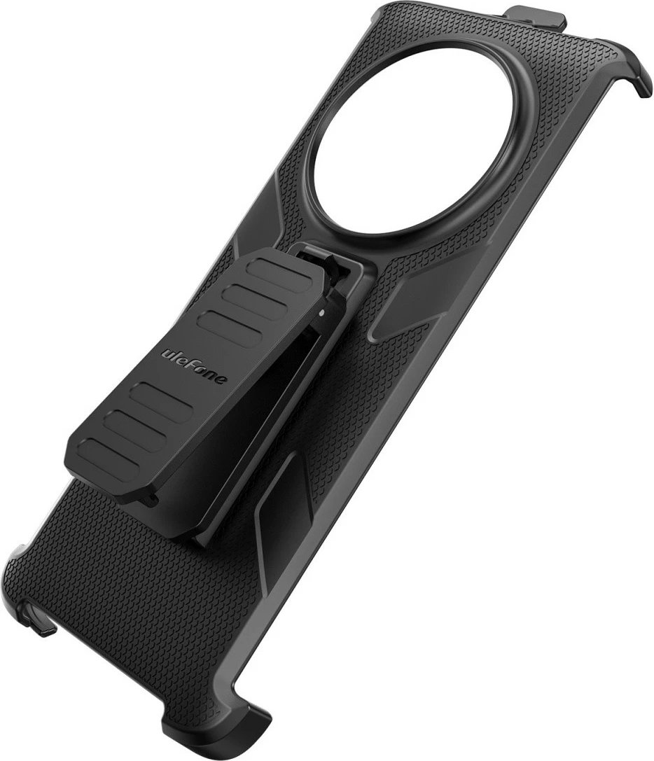 Mbështjellës Ulefone Armor 23 Ultra, multifunksional, me klips dhe karabiner, i zi