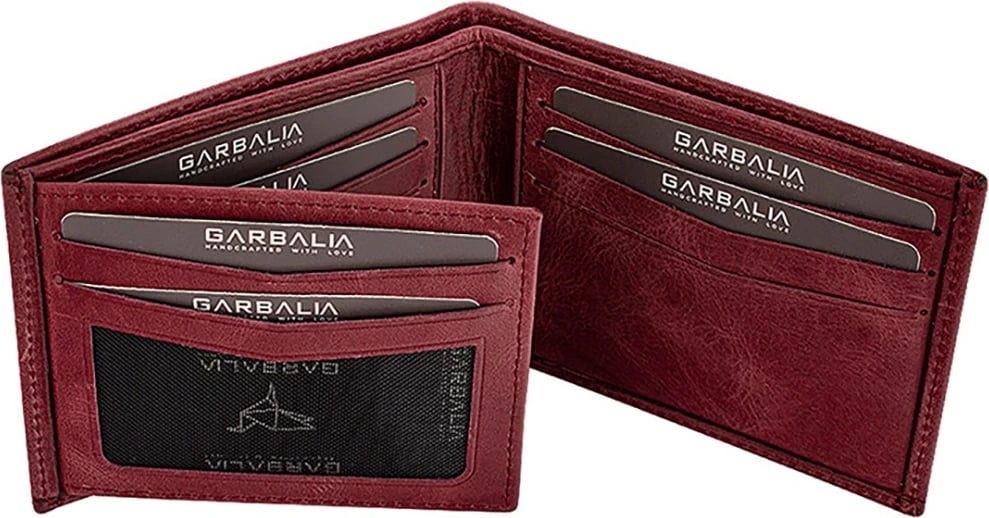 Portofol për burra, Zoozie Bags, Altadena, ngjyrë e kuqe e errët