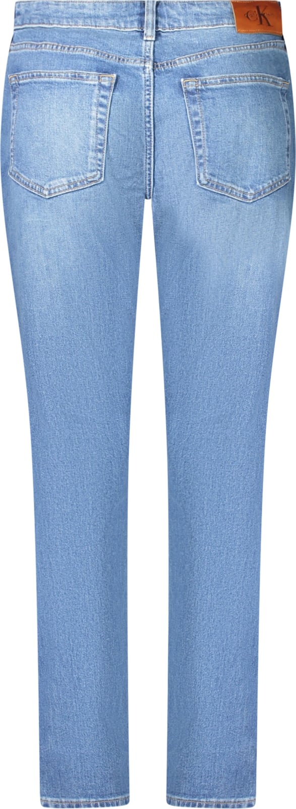 Pantallona xhins Calvin Klein për femra, të kaltërta