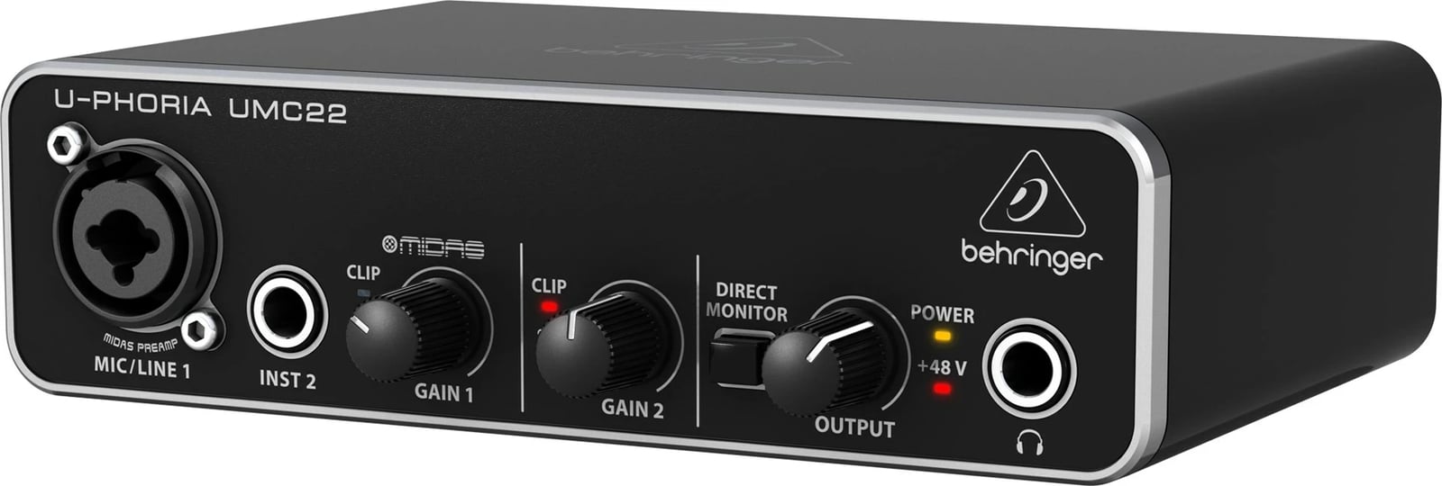 Audio interface Behringer UMC22, e zezë Audio interface Behringer UMC22, e zezë