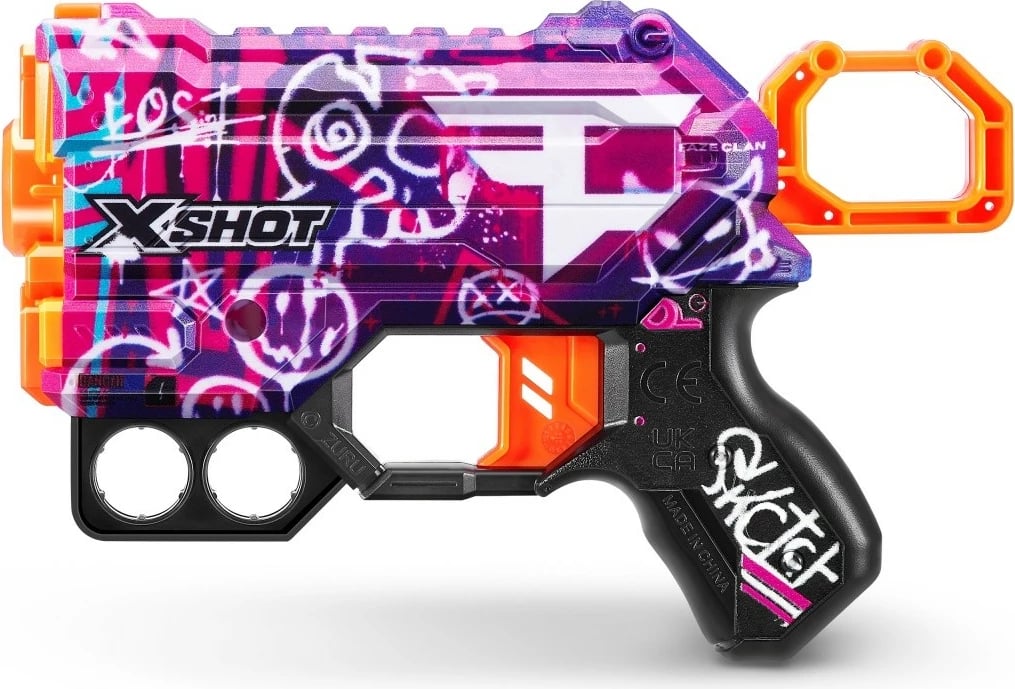 Lodër blaster ZURU X-Shot Skins Menace Faze Launcher, 4 shigjeta, Mix