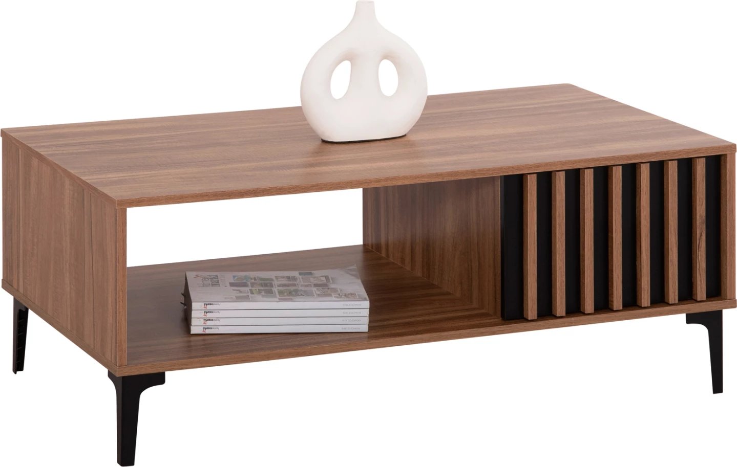 Tavolinë kafeje seri HARRY FH18007.01 melaminë ngjyrë druri natyral & e zezë 110x60x43,5Hcm. Tavolinë kafeje seri HARRY FH18007.01 melaminë ngjyrë druri natyral & e zezë 110x60x43,5Hcm.