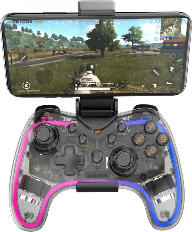 Gamepad Havit G180BT, Wireless, Transparent