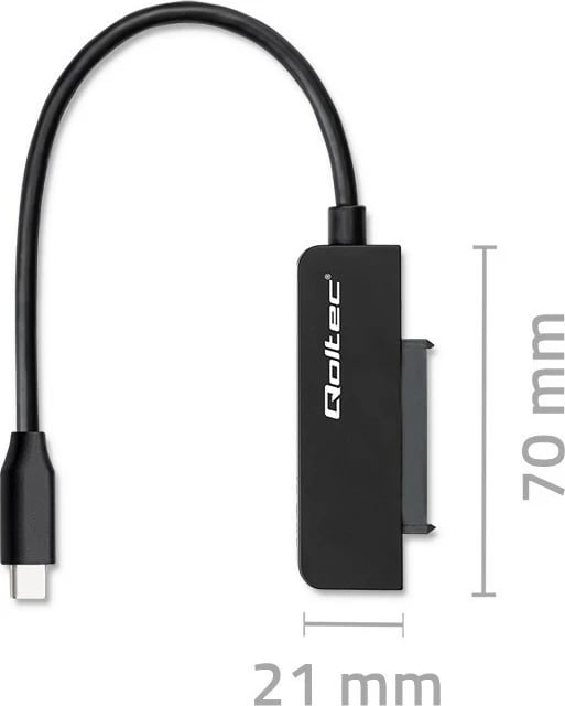 Adapter SSD HDD Qoltec 52269, 2.5", USB-C, 2TB, i zi