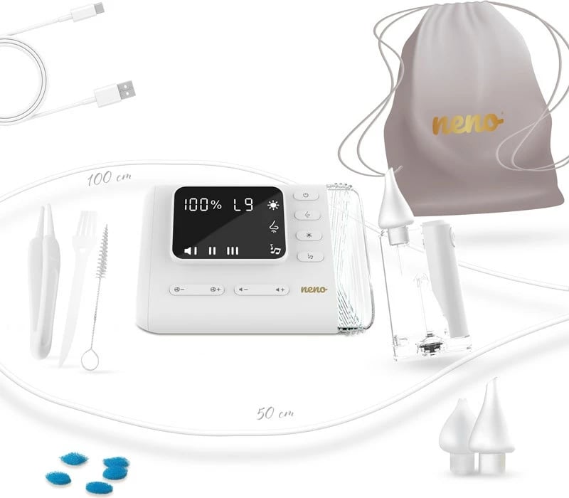 Aspirator nazal pa tela neno NARIZ, i bardhë, 3 mbulesa