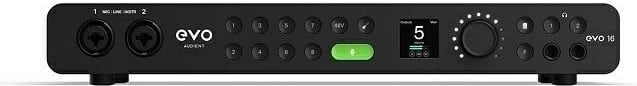 Audio interface Audient EVO16, 8 hyrje XLR/TRS, 24 bit, USB-C, e zezë