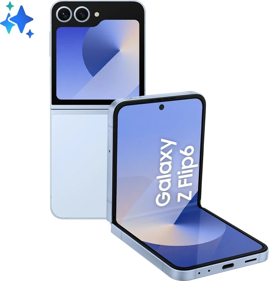 Celular Samsung Galaxy Z Flip6, 256 GB, 12 GB RAM, Blu