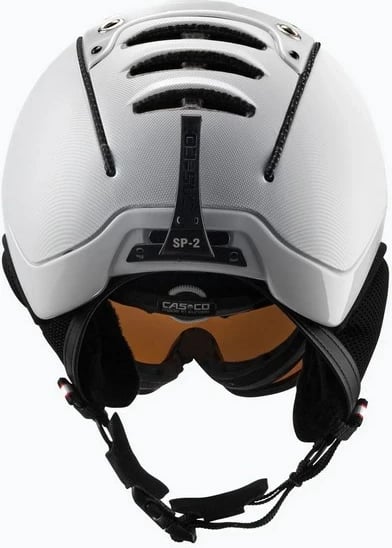 Helmetë ski CASCO SP-2 Carbonic Visor, e bardhë, S (52-54)