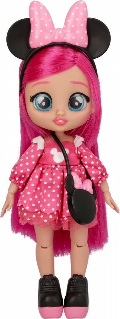 Kukull Cry Babies BFF Disney Minnie, Tm Toys, IMC921429, plastikë, rozë