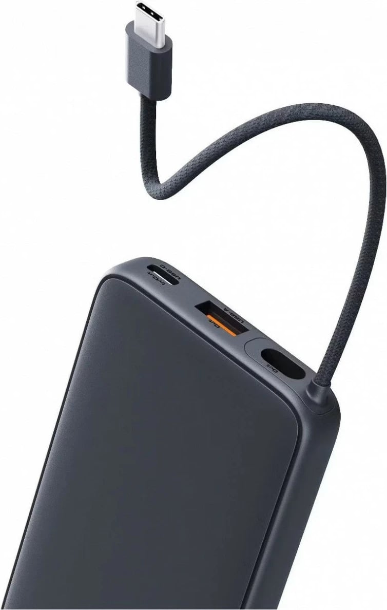 Power bank AUKEY PB-Y53P Spark Sling 10000mAh, 22.5W, 4xUSB, Kabllo USB-C, Zi